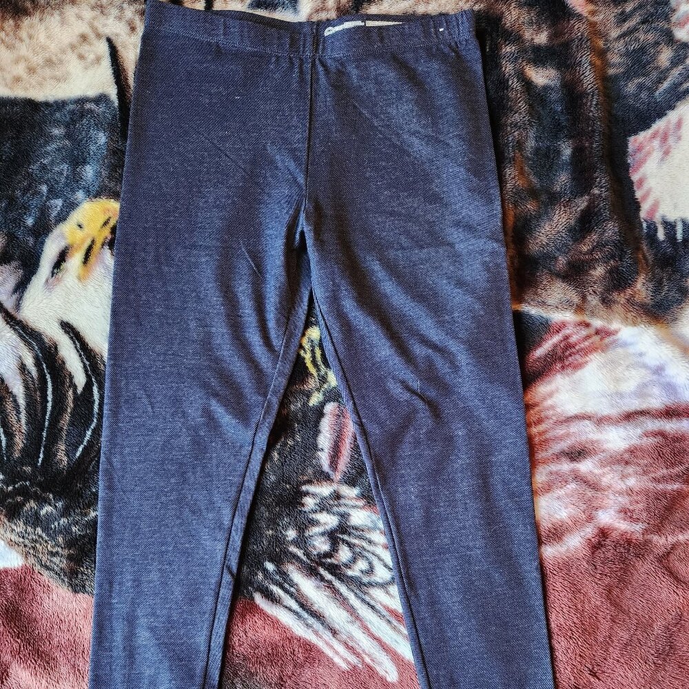 Wonder Nation Size XL 14/16 Girls Leggings Blue
